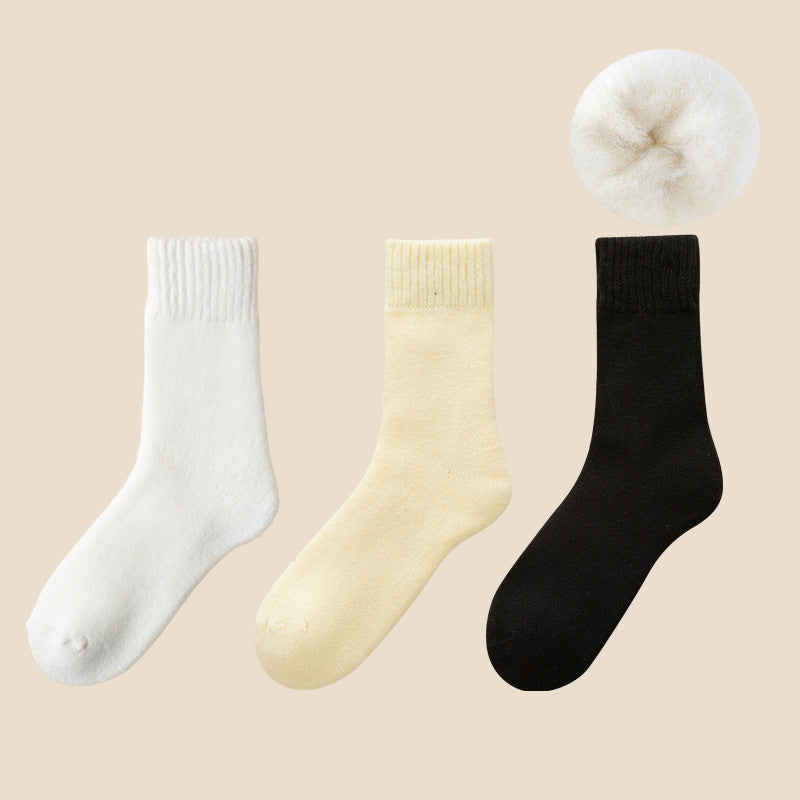 3-Pair Unisex Thermal Socks with Soft Fleece Lining