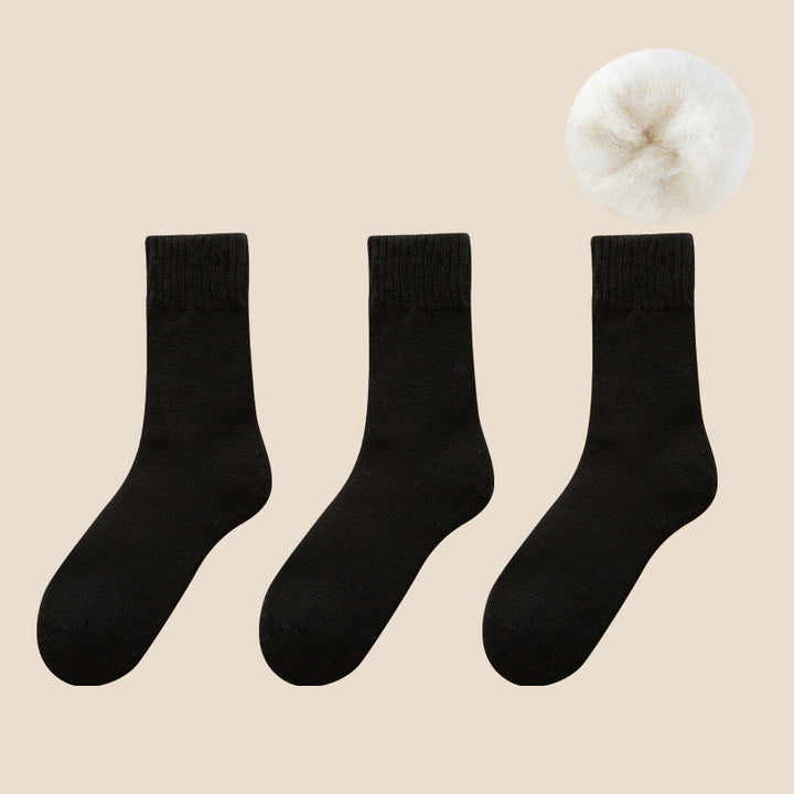 3-Pair Unisex Thermal Socks with Soft Fleece Lining