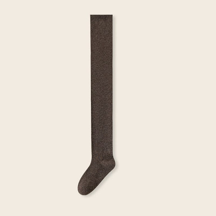 Thick Cotton Knee-High Socks for Warm, Breathable Comfort
