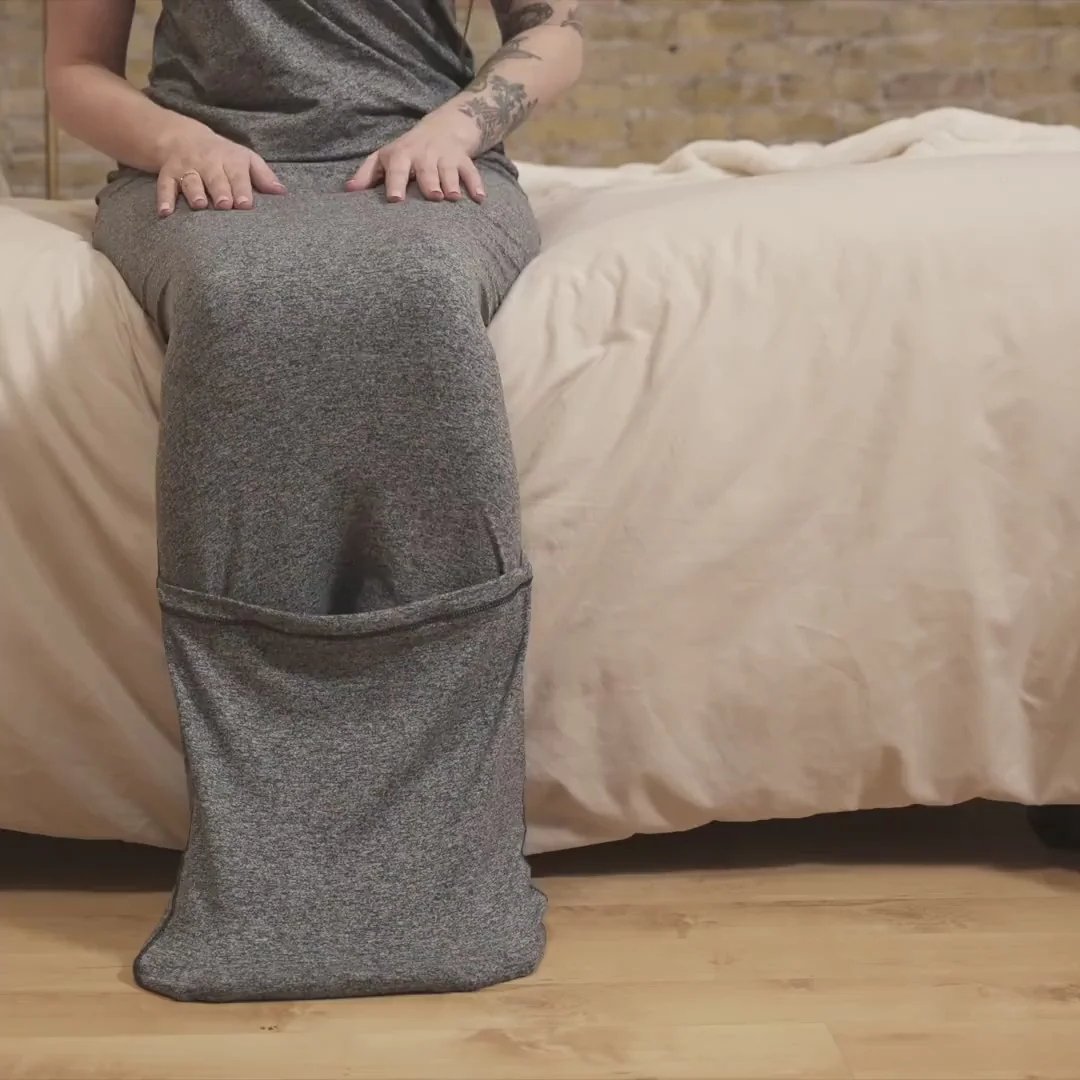 Stretchy Wearable Sleep Pod Blanket for Adults, Full-Body Hug