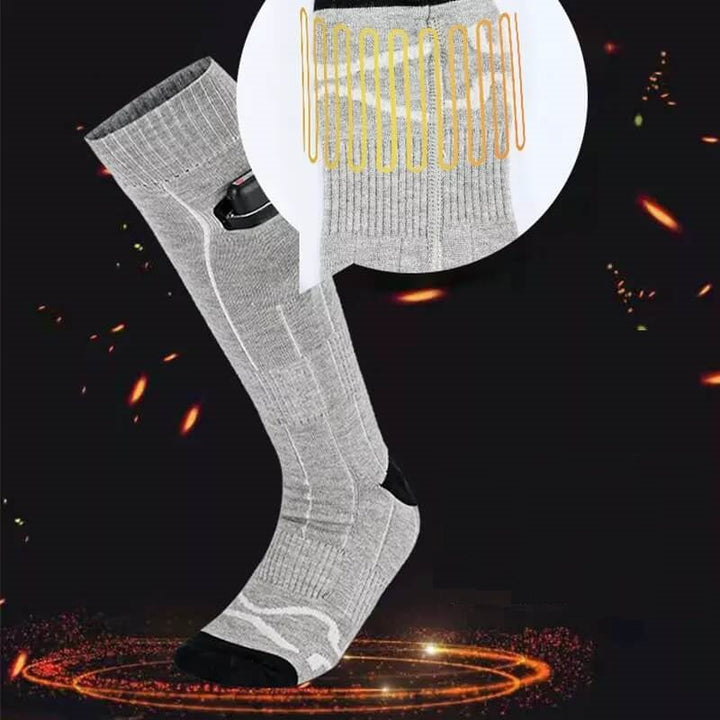Plushridge™ Rechargeable Heated Socks with 8-Hour Warmth and 3 Settings