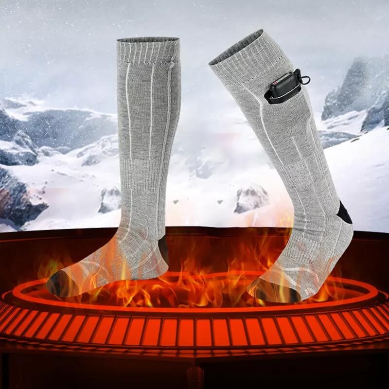 Plushridge™ Rechargeable Heated Socks with 8-Hour Warmth and 3 Settings