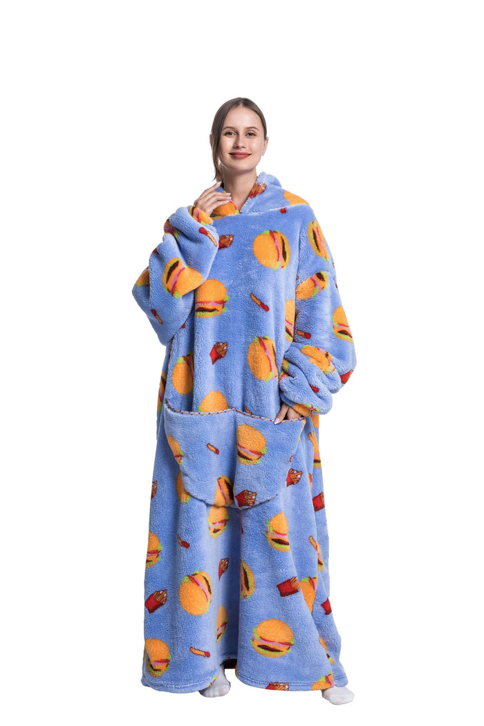 Plushridge™ Fleece Hoodie Blanket with Hood in Fun Animal Prints