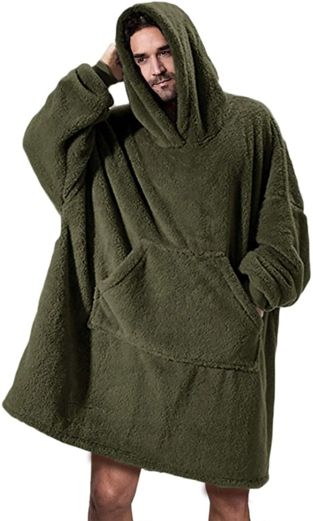 Plushridge™ Oversized Blanket Hoodie in Double-Sided Plush Fleece
