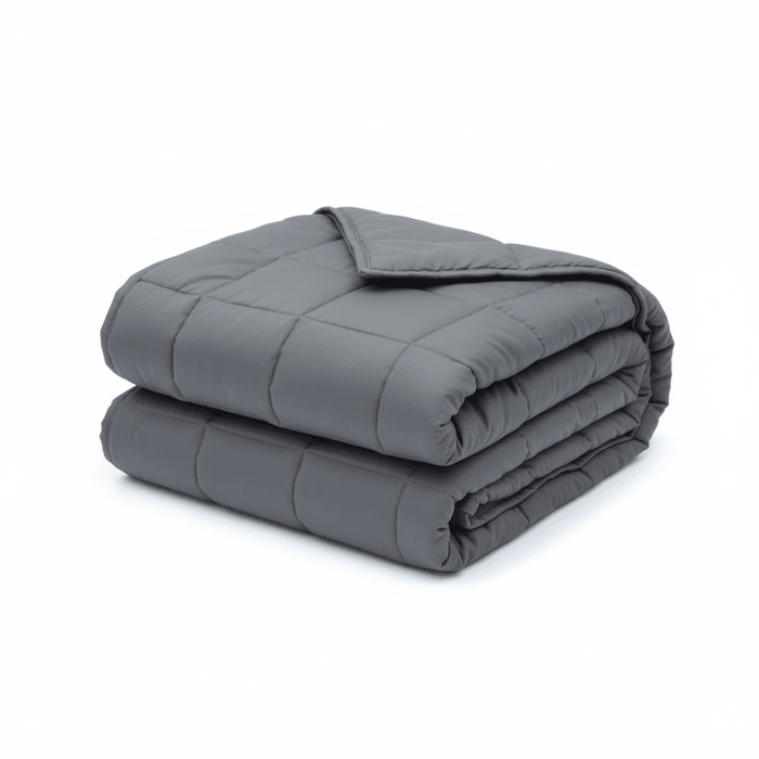 Plushridge™ Quilted Cotton Weighted Blanket with Glass Bead Fill