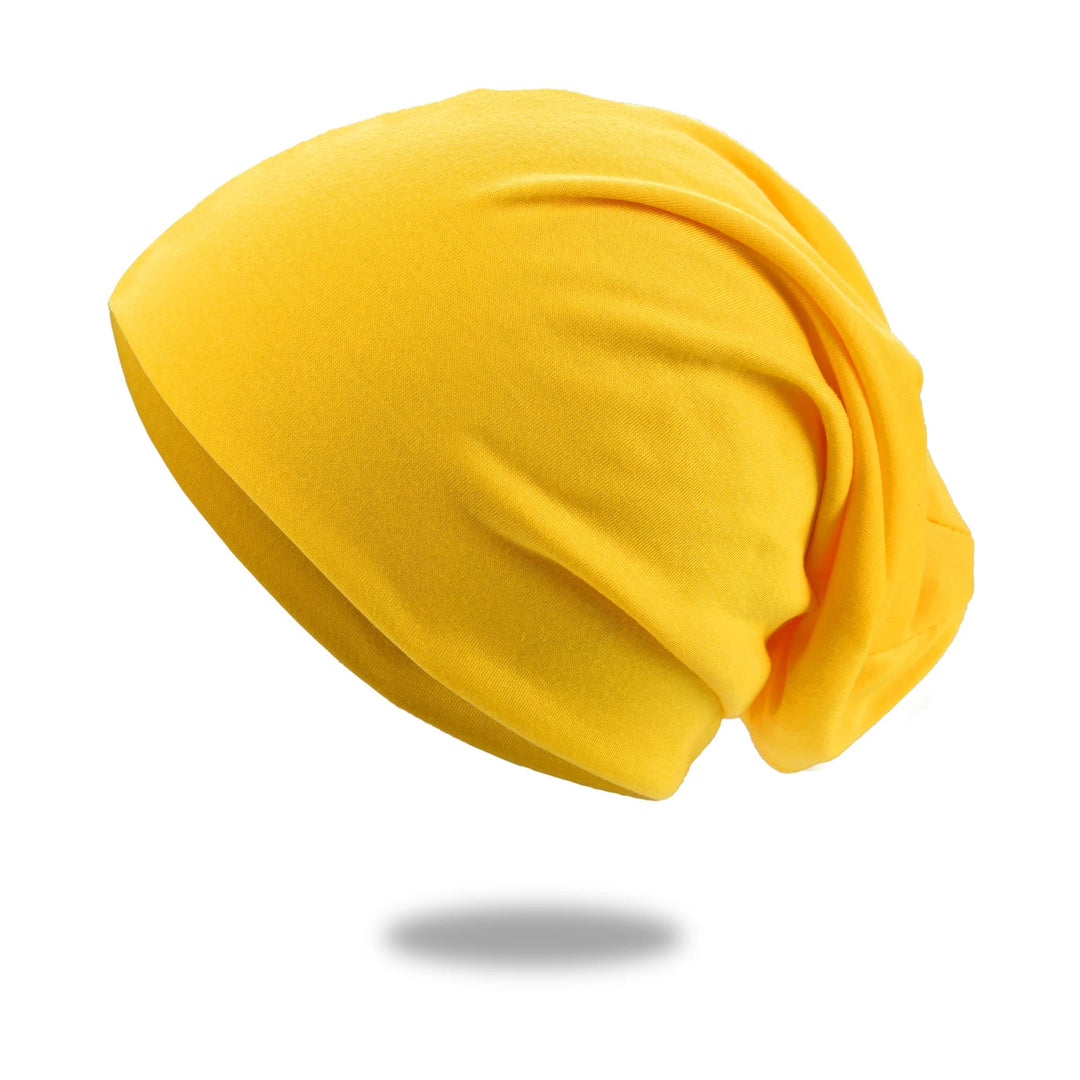 Slouchy Beanie Hat with Breathable Stretch Knit